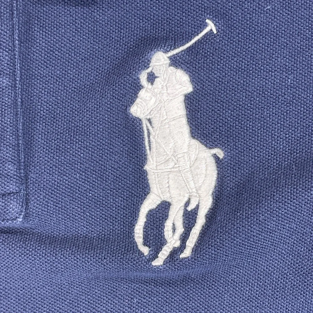 Polo Ralph Lauren Kids Size 6 Navy‎ Red White Colorblock Polo Shirt